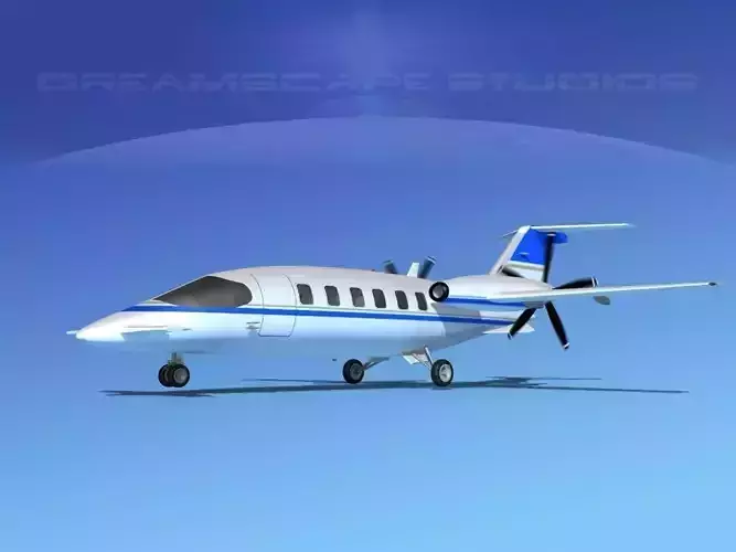 Piaggio Avanti P180 V18 3D model