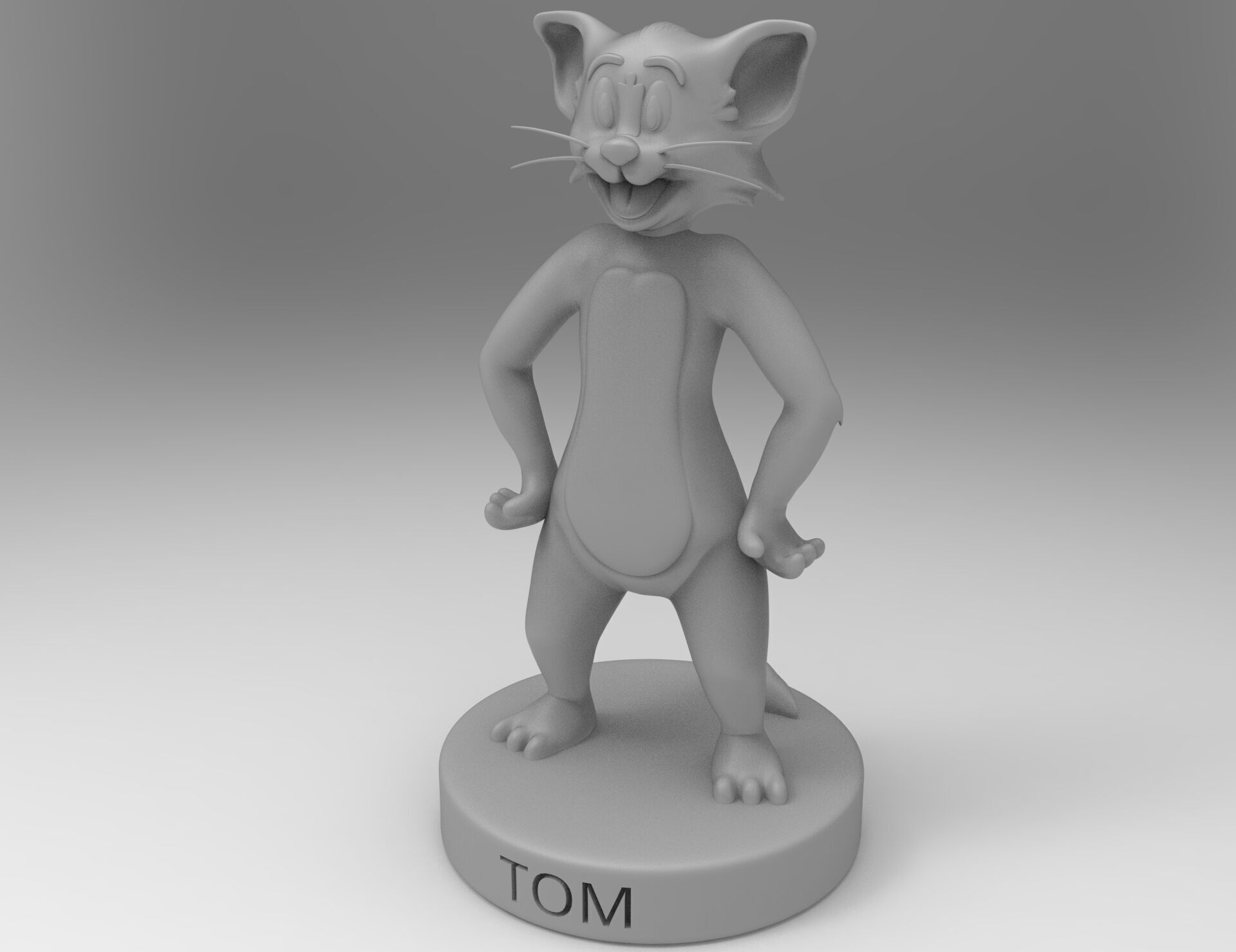 Tom cat 3d 3D print model_5