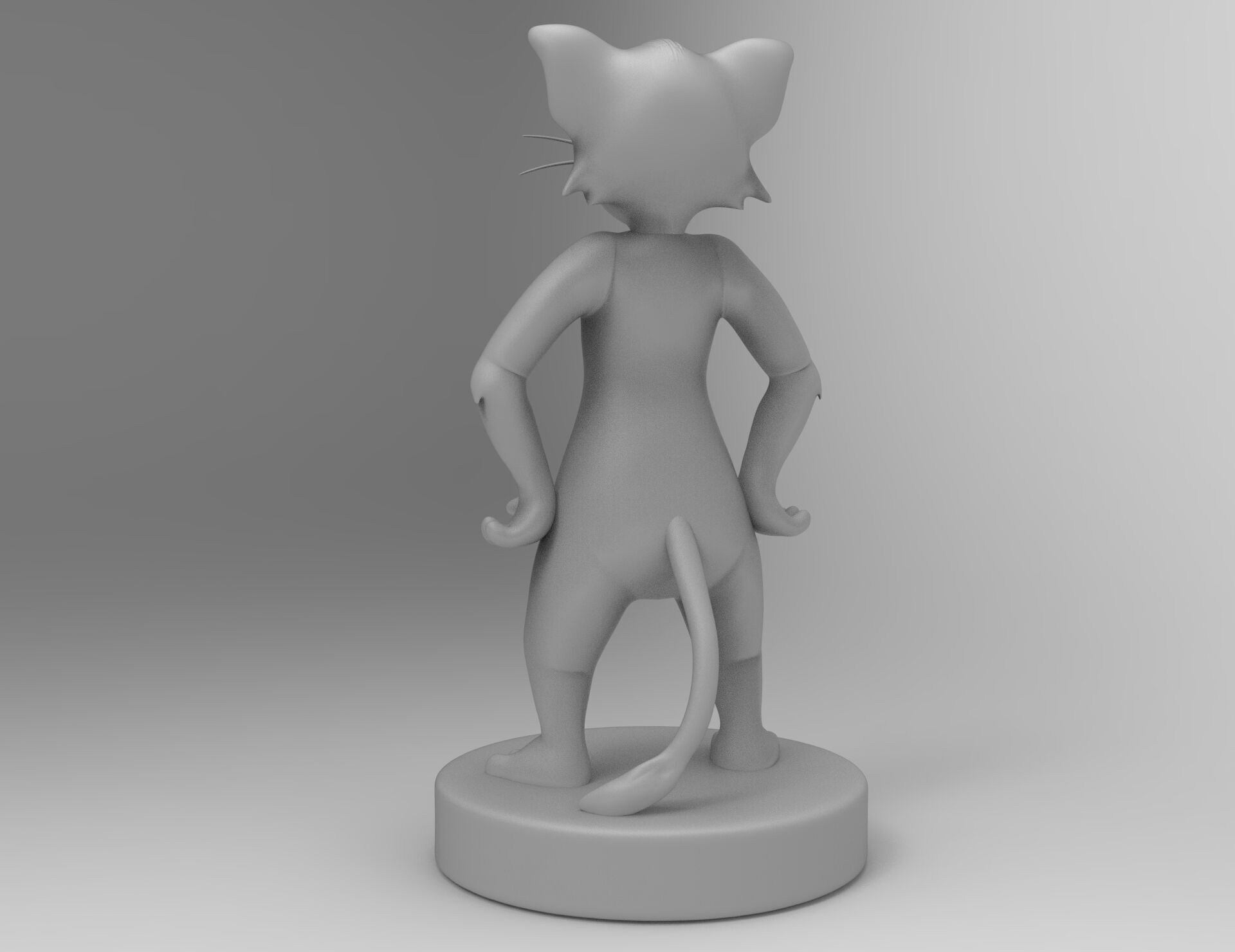 Tom cat 3d 3D print model_3
