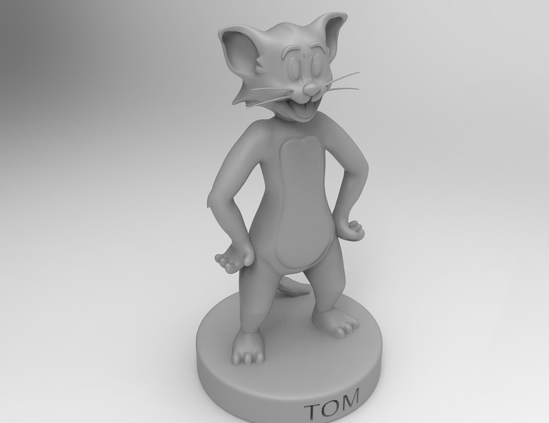 Tom cat 3d 3D print model_4