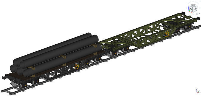 RAIL CARS PACK  and CARGO STL and STP CAD 3D print model