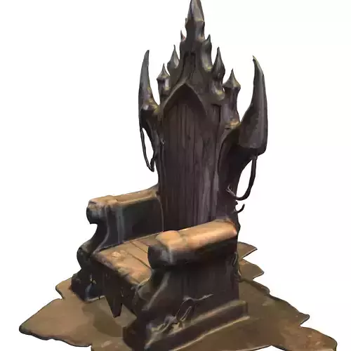 Dark Demon Throne  Cursed Gothic Chair 