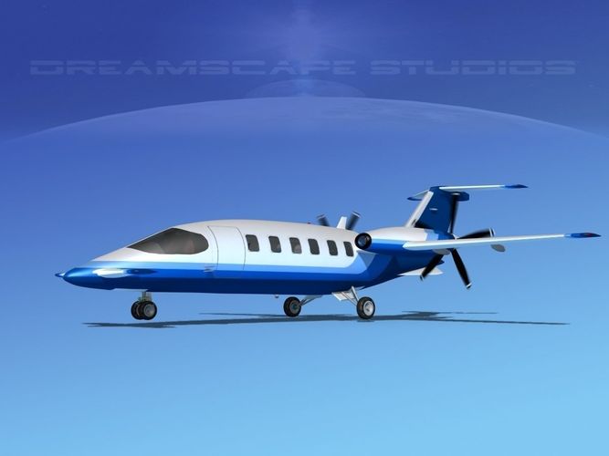 Piaggio Avanti P180 V19 3D model
