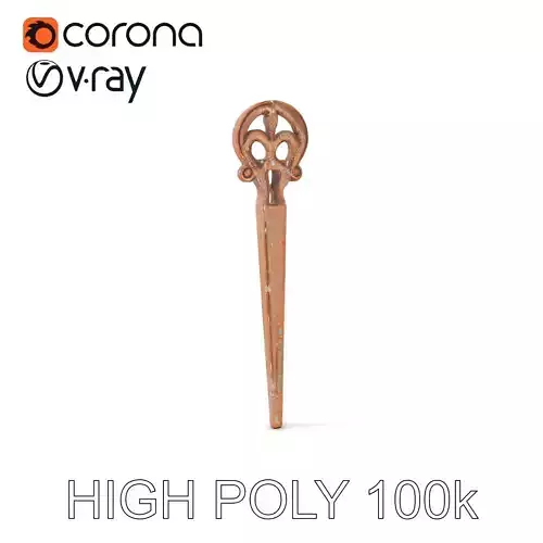 Rustic Iron Fence Post Model Pack