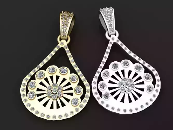pendant features 3D print model