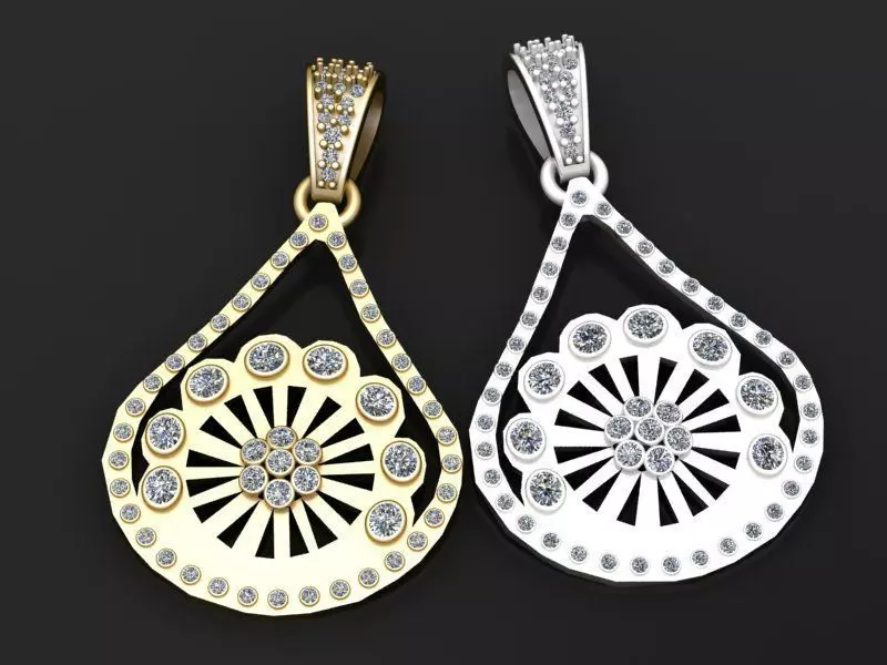 pendant features 3D print model