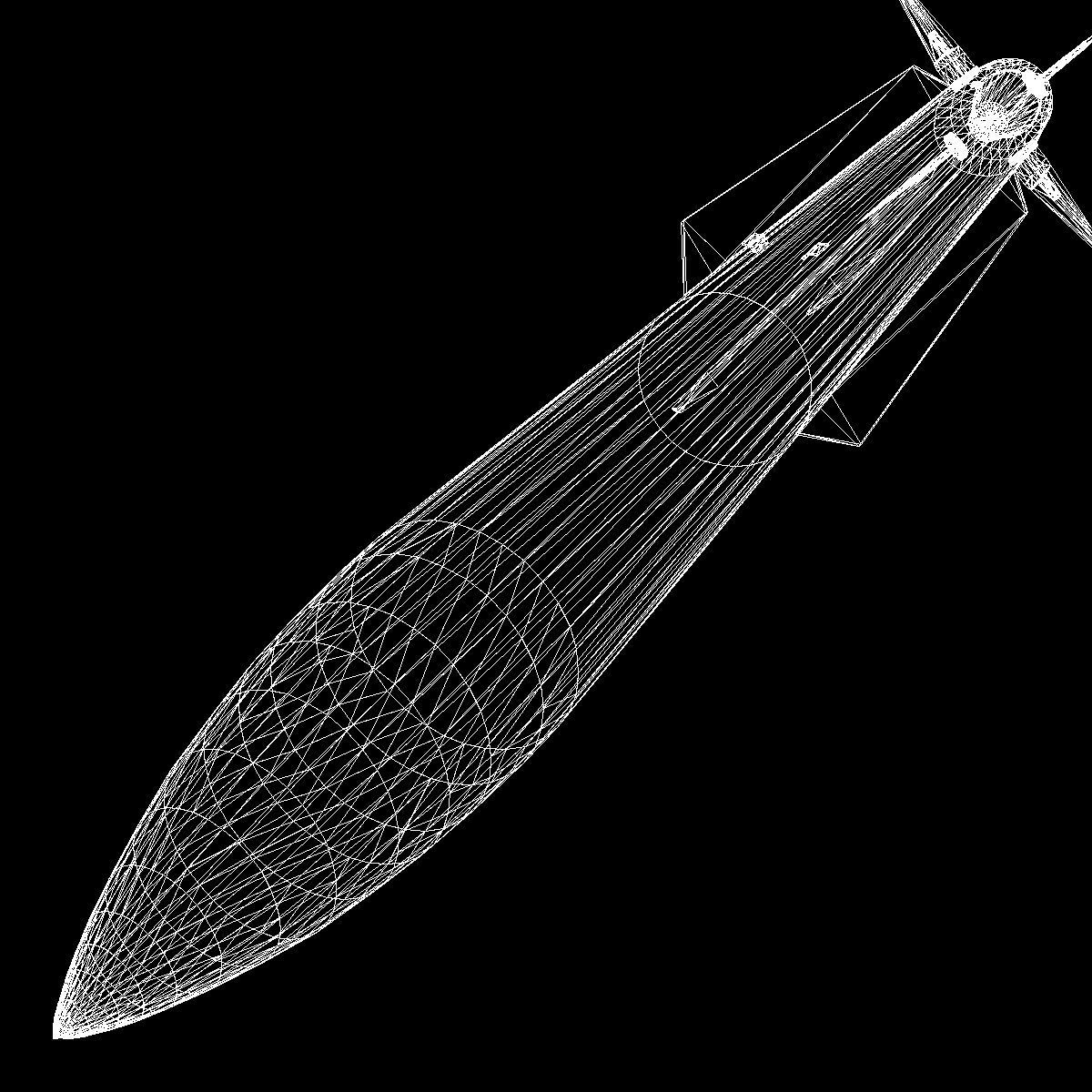 Tartar Missile Low-poly 3D model_8