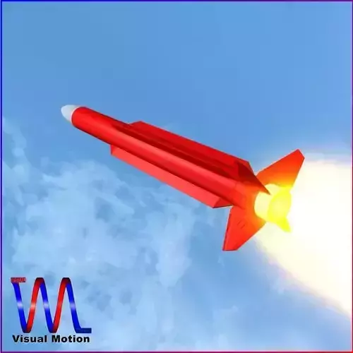 Tartar Missile Low-poly 3D model Tartar Missile Low-poly 3D model