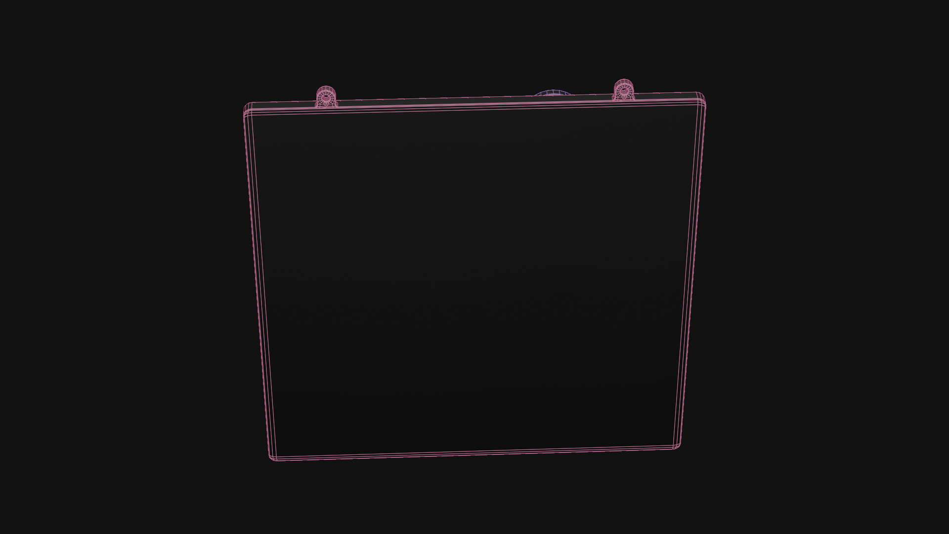 Wall Mounted Calendar Low-poly 3D model_19