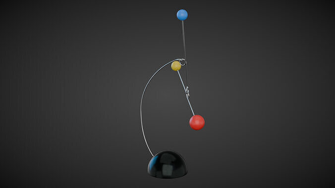 Metal Balance Ornament Book Holder Low-poly 3D model