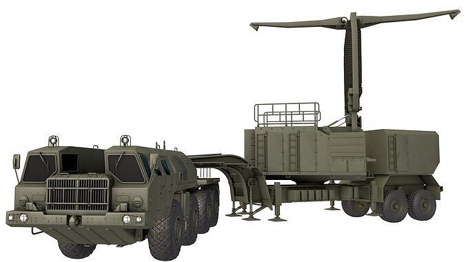 64N6 Tombstone  64N6E2 radar 3D model