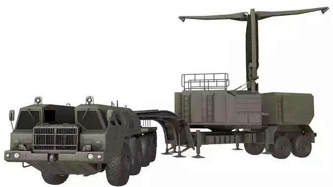 64N6 Tombstone  64N6E2 radar 3D model