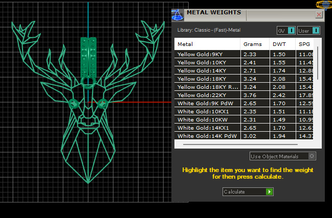 DEER HEAD PENDANT  3D print model_6