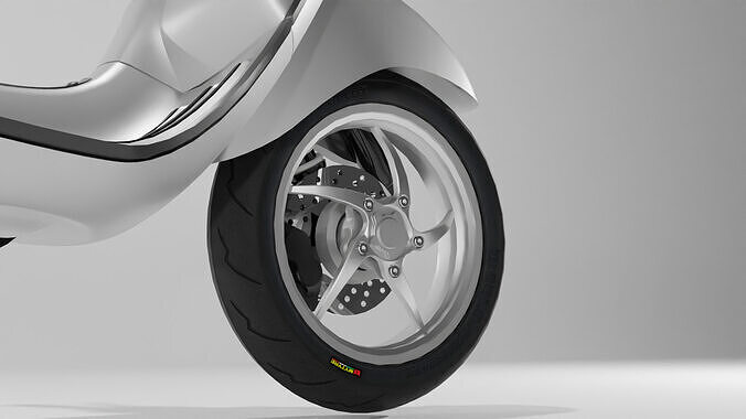 MK Factory Vespa primavera CNC Forged Rim Low-poly 3D model