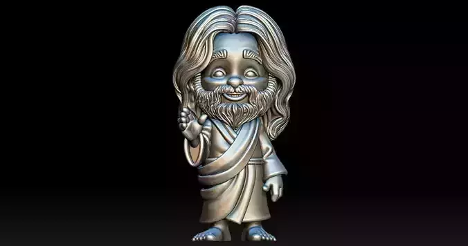Cute Chibi Jesus Statue 
