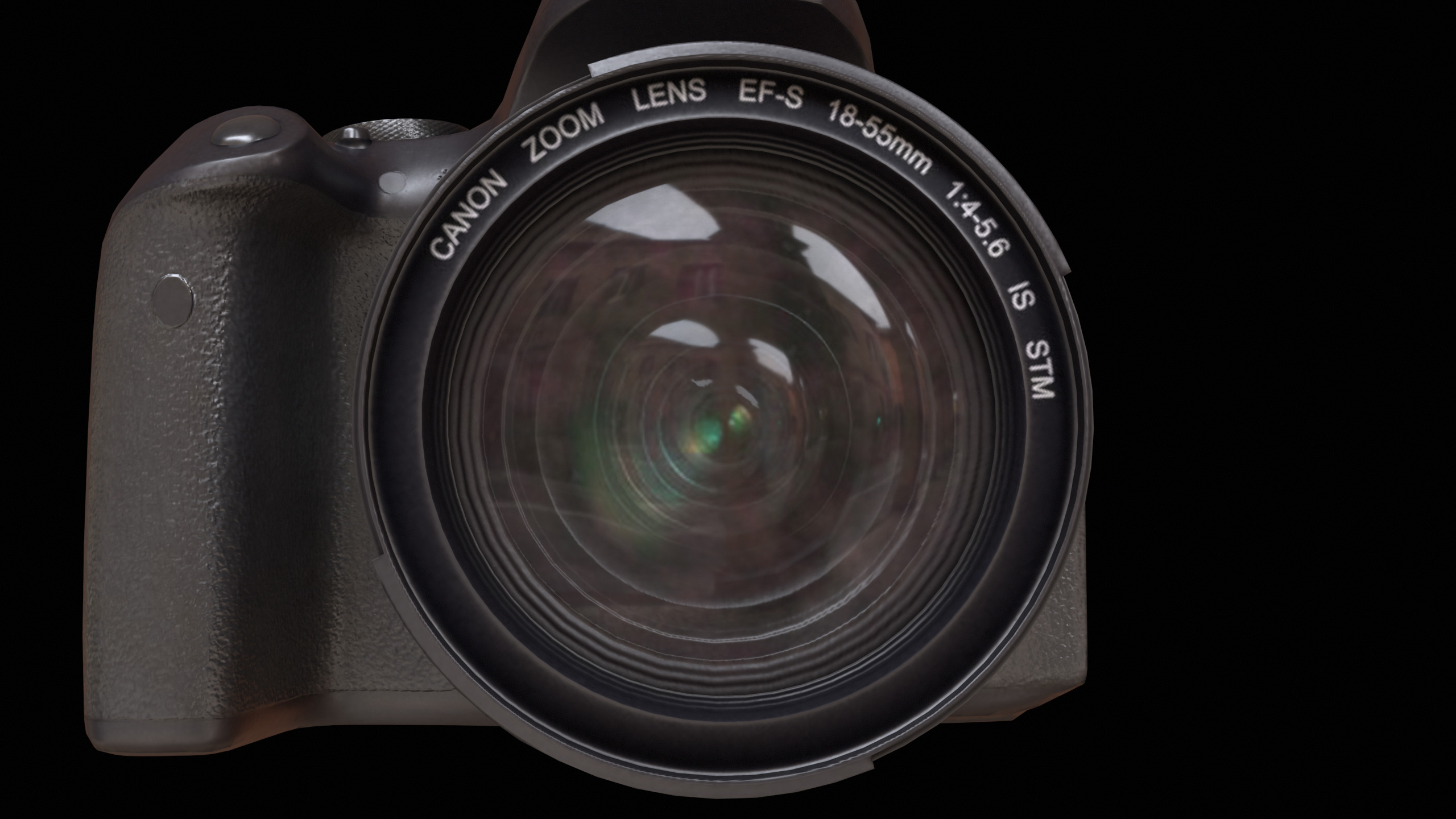 Canon T7i 800D DSLR Camera PBR Low-poly 3D model_13