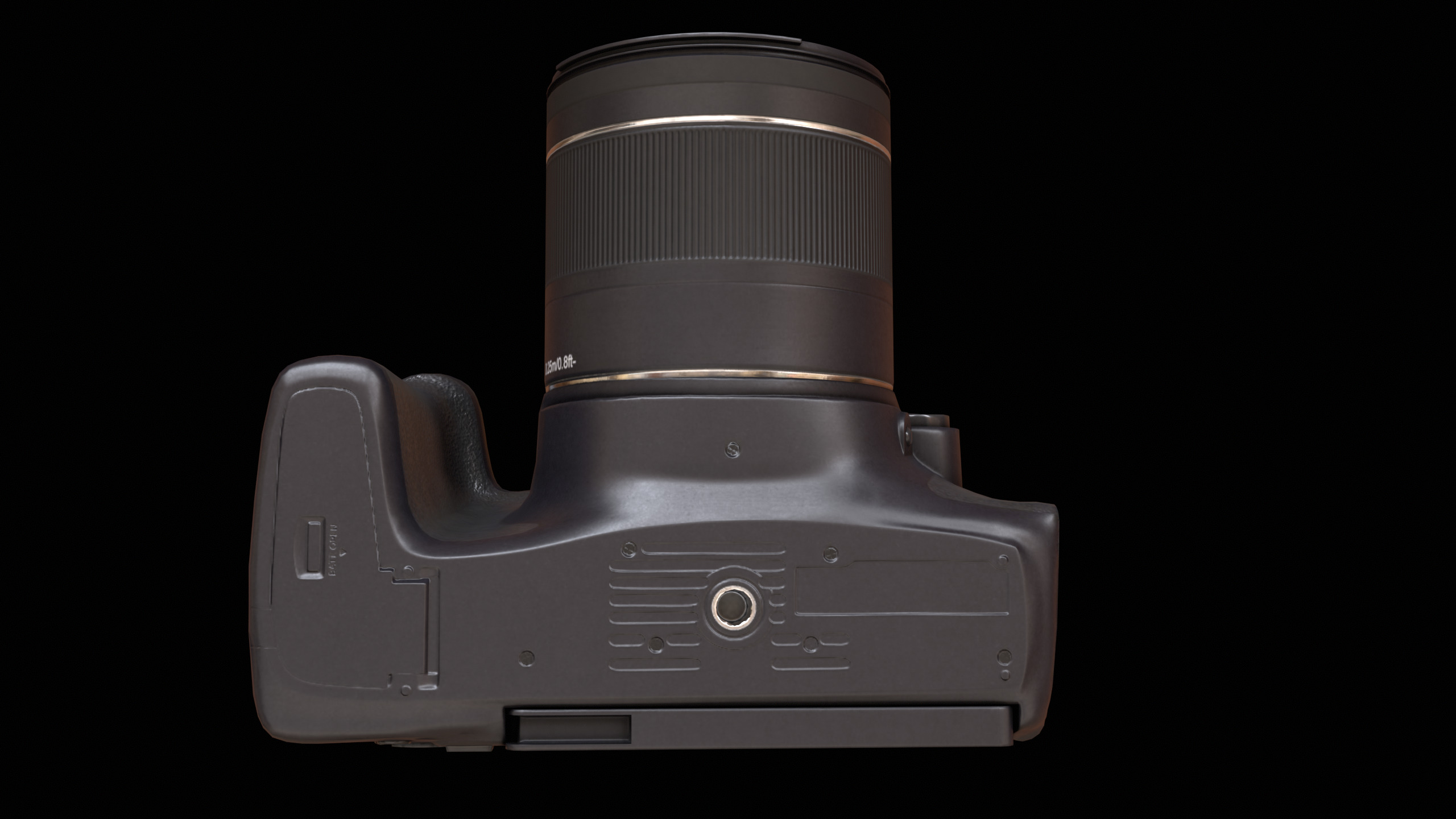 Canon T7i 800D DSLR Camera PBR Low-poly 3D model_9