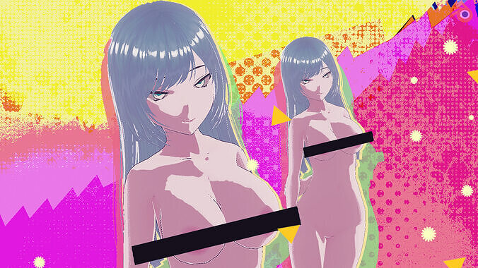 Hot Stylized Anime Girl Base Fully Rigged Low-poly 3D model