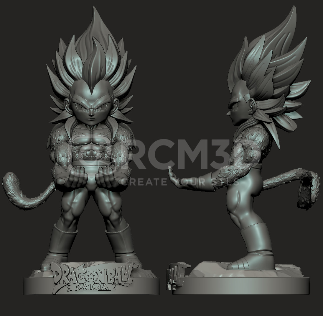 Vegeta joystick holder 3D print model_2