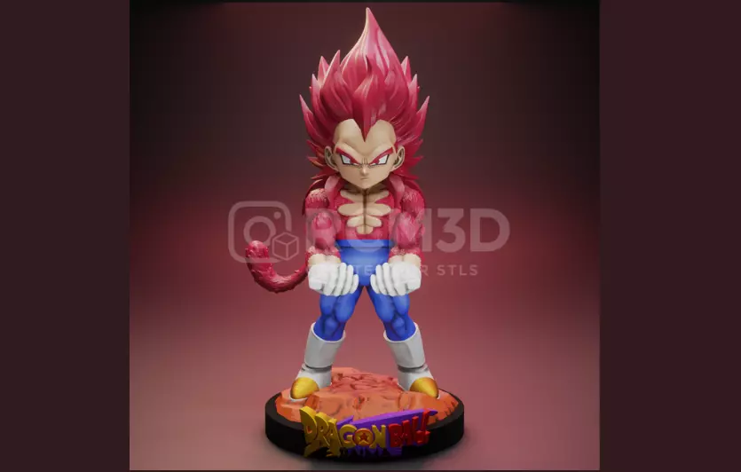 Vegeta joystick holder 3D print model_0