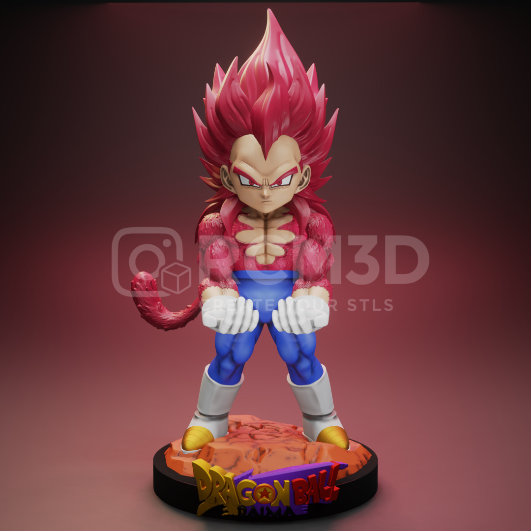 Vegeta joystick holder 3D print model_1