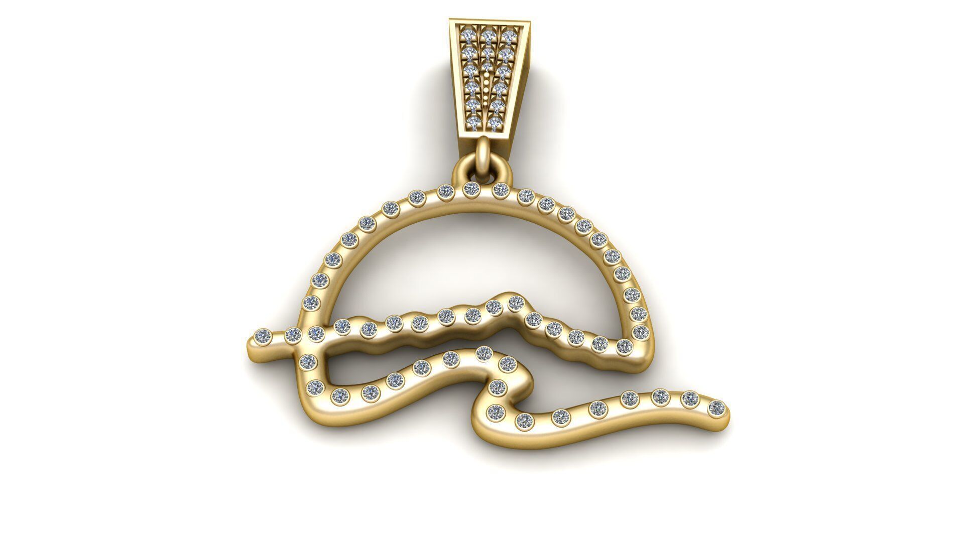 Cap Head Pendant 3D Printable Model 3D print model_2