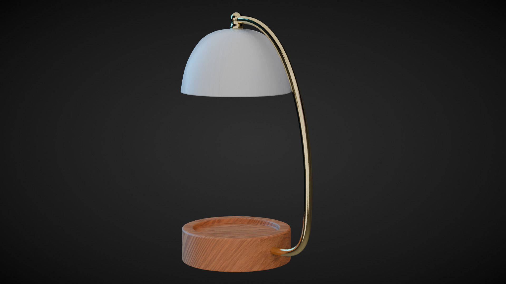 Dome Candle Warme Low-poly 3D model_6