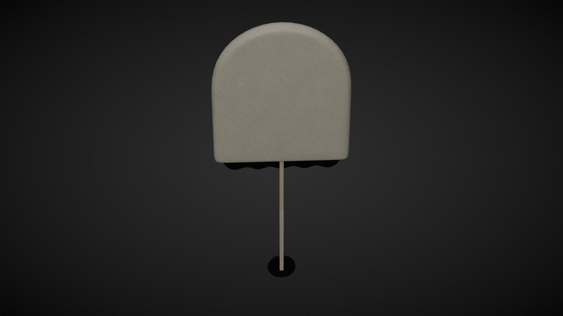 Pendulum Clock Low-poly 3D model_9