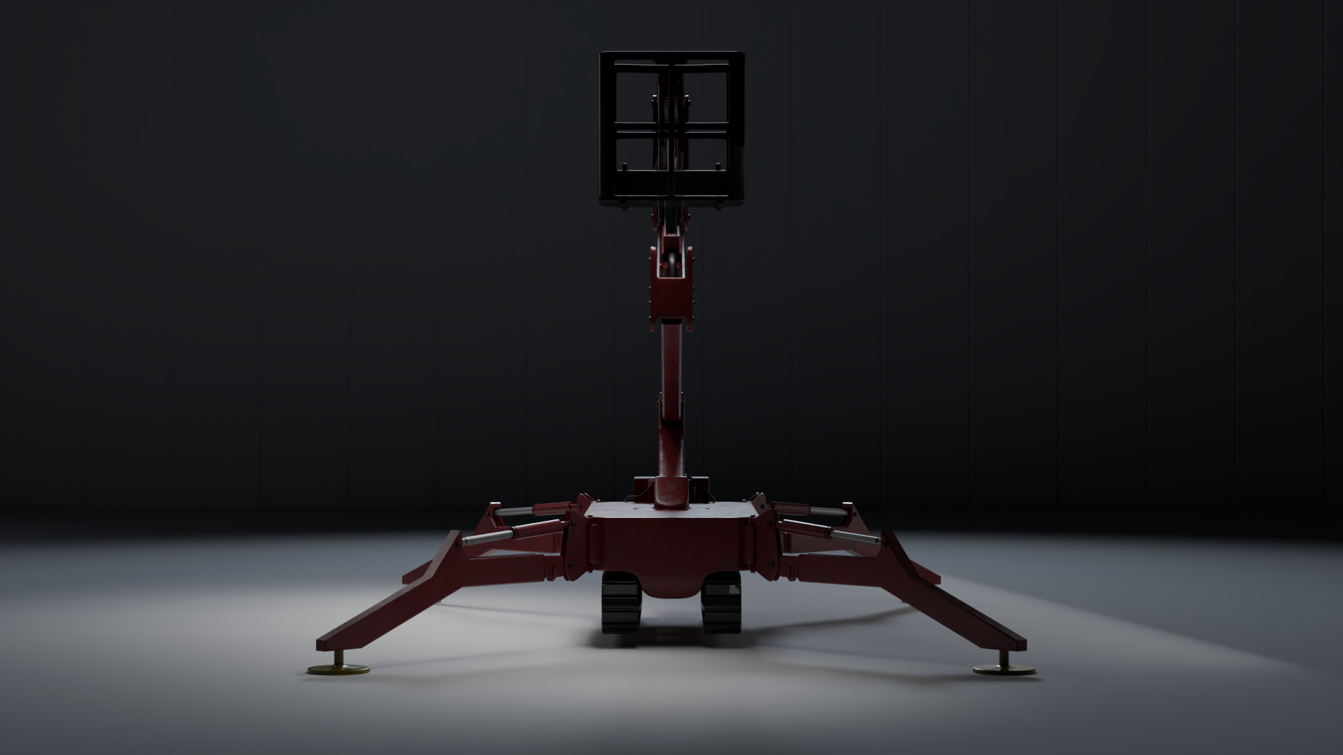 Spider Crane - Compact Construction Rigged 3D model_6