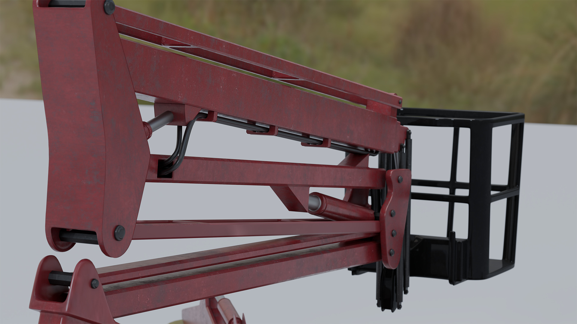 Spider Crane - Compact Construction Rigged 3D model_8