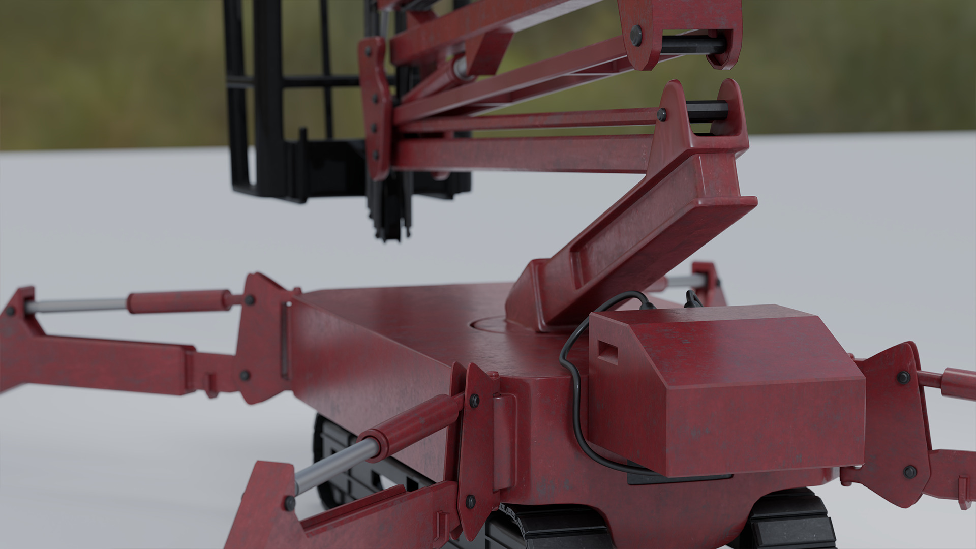 Spider Crane - Compact Construction Rigged 3D model_10