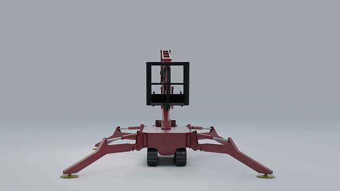 Spider Crane - Compact Construction Rigged 3D model
