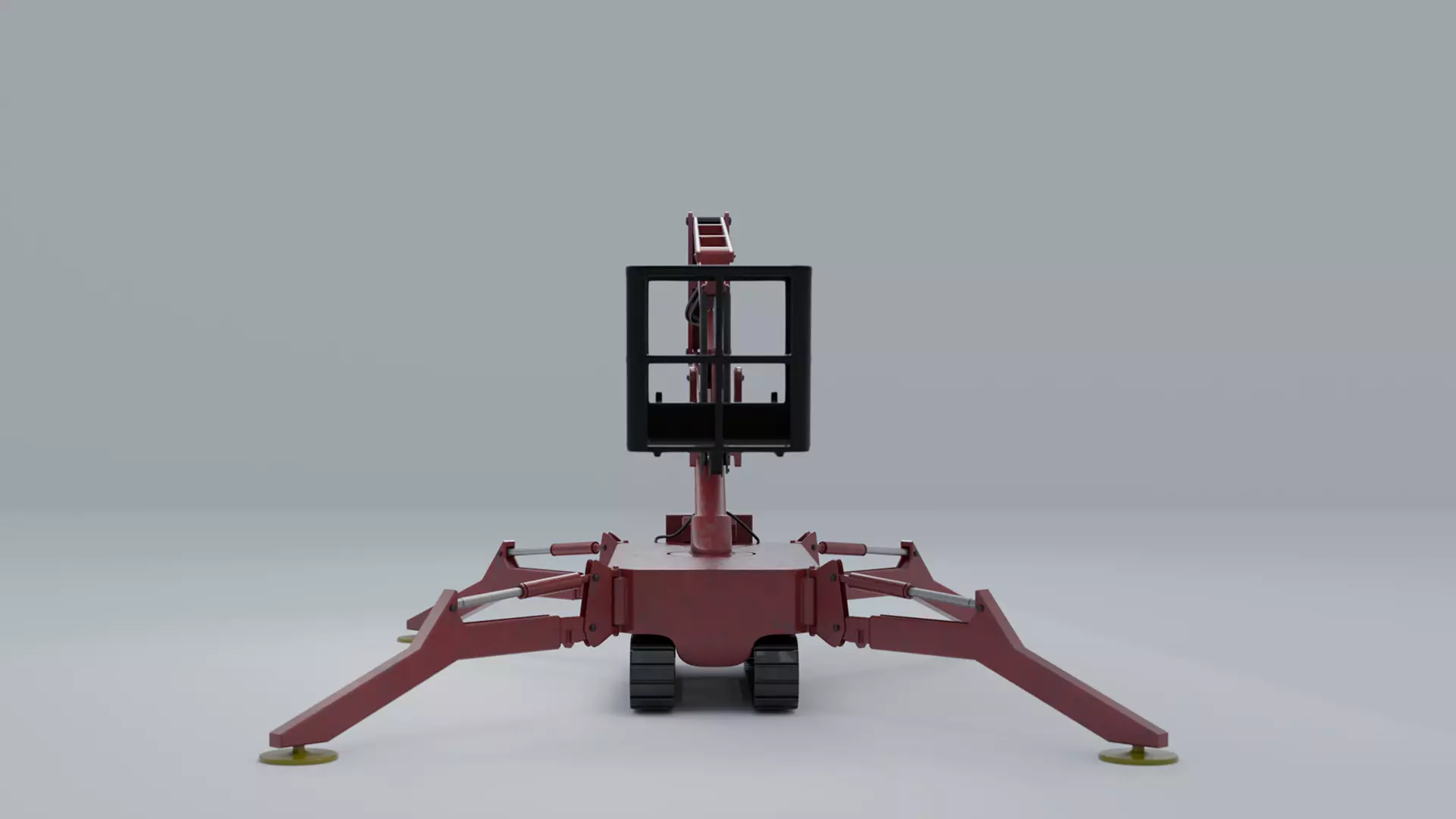 Spider Crane - Compact Construction Rigged 3D model_0