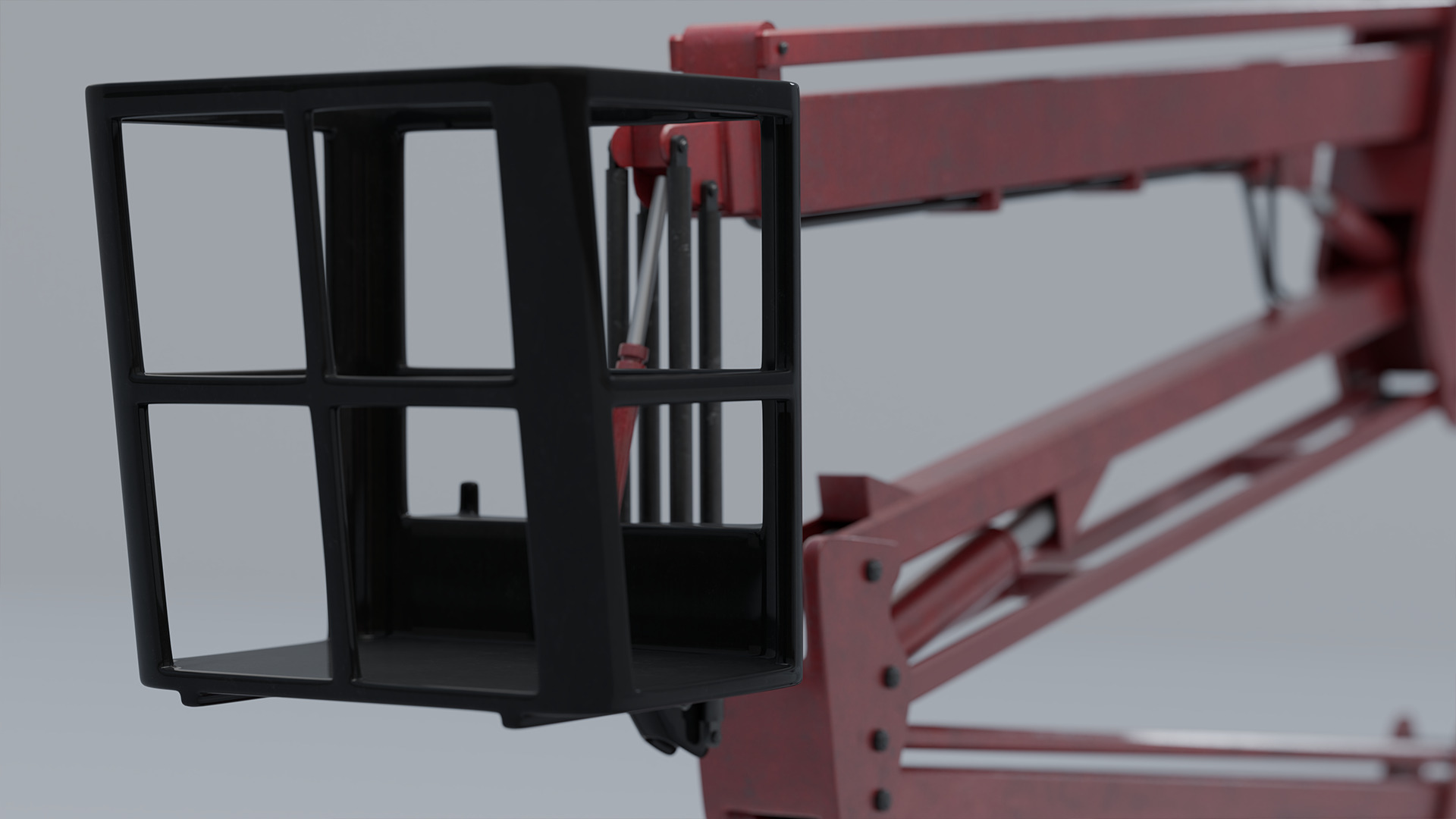 Spider Crane - Compact Construction Rigged 3D model_11