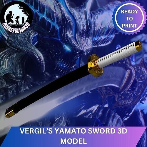 Devil May Cry - Yamato Katana 3D print model