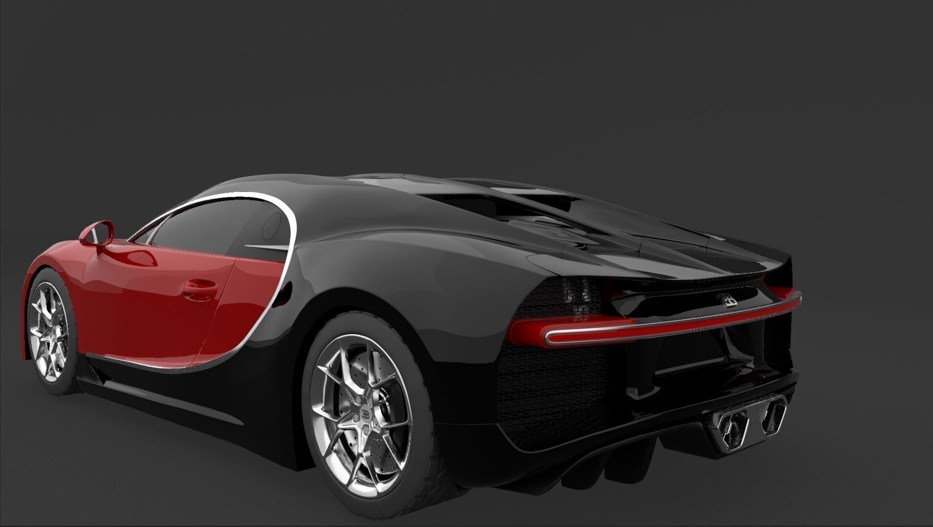Buggati  Chiron 3D model_1