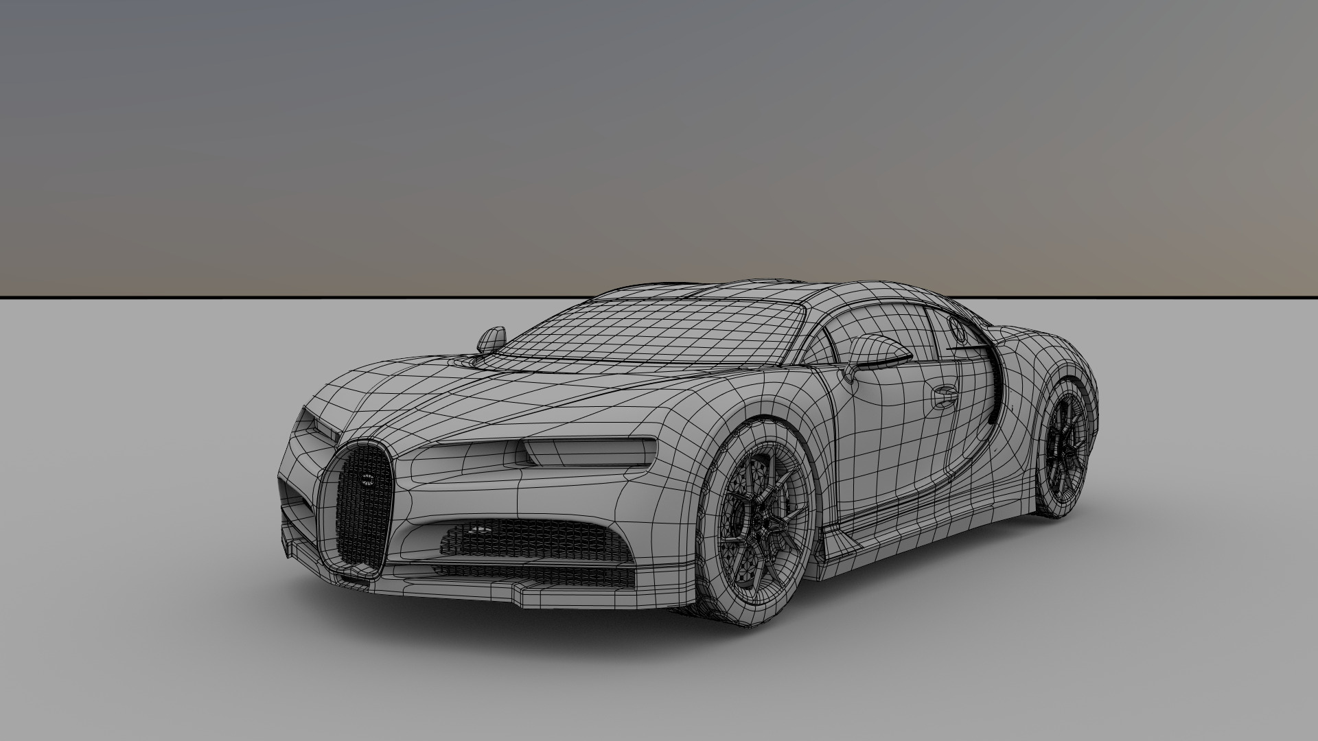 Buggati  Chiron 3D model_8