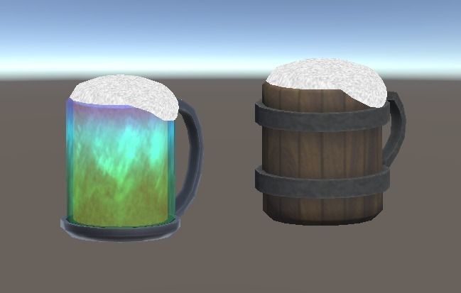 Beam mug Low-poly 3D model_7