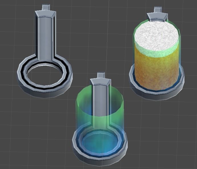 Beam mug Low-poly 3D model_4