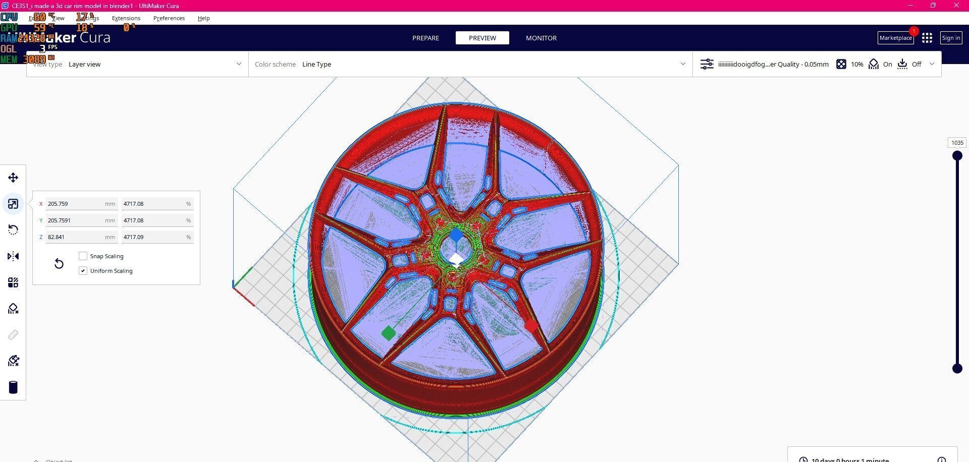 i made a 3d car rim model in blender for printing 3D print model_10