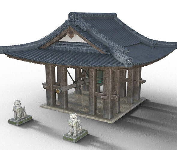 Japanese Bell Shrine 3D print model