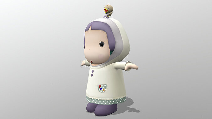 chr028-ayam Low-poly 3D model