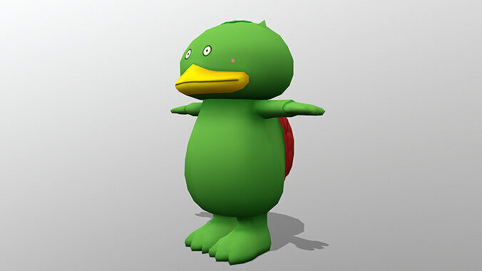 chr040-kapa Low-poly 3D model