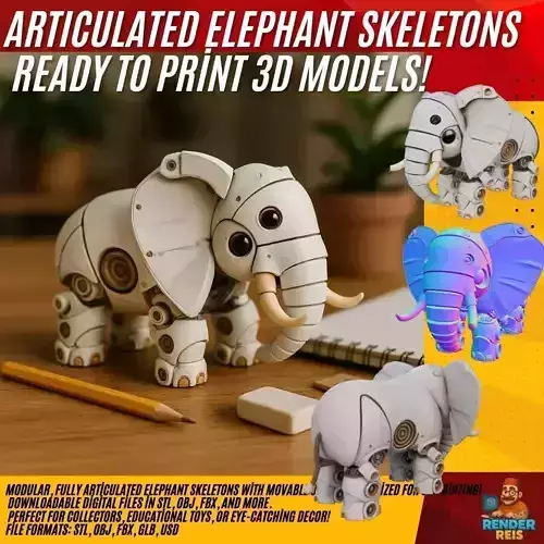 Articulated Steampunk Elephant