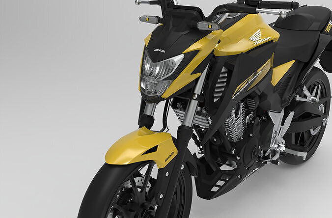 Honda CB300F 3D Model - High Quality - Game Ready - Low Poly Low-poly 3D model