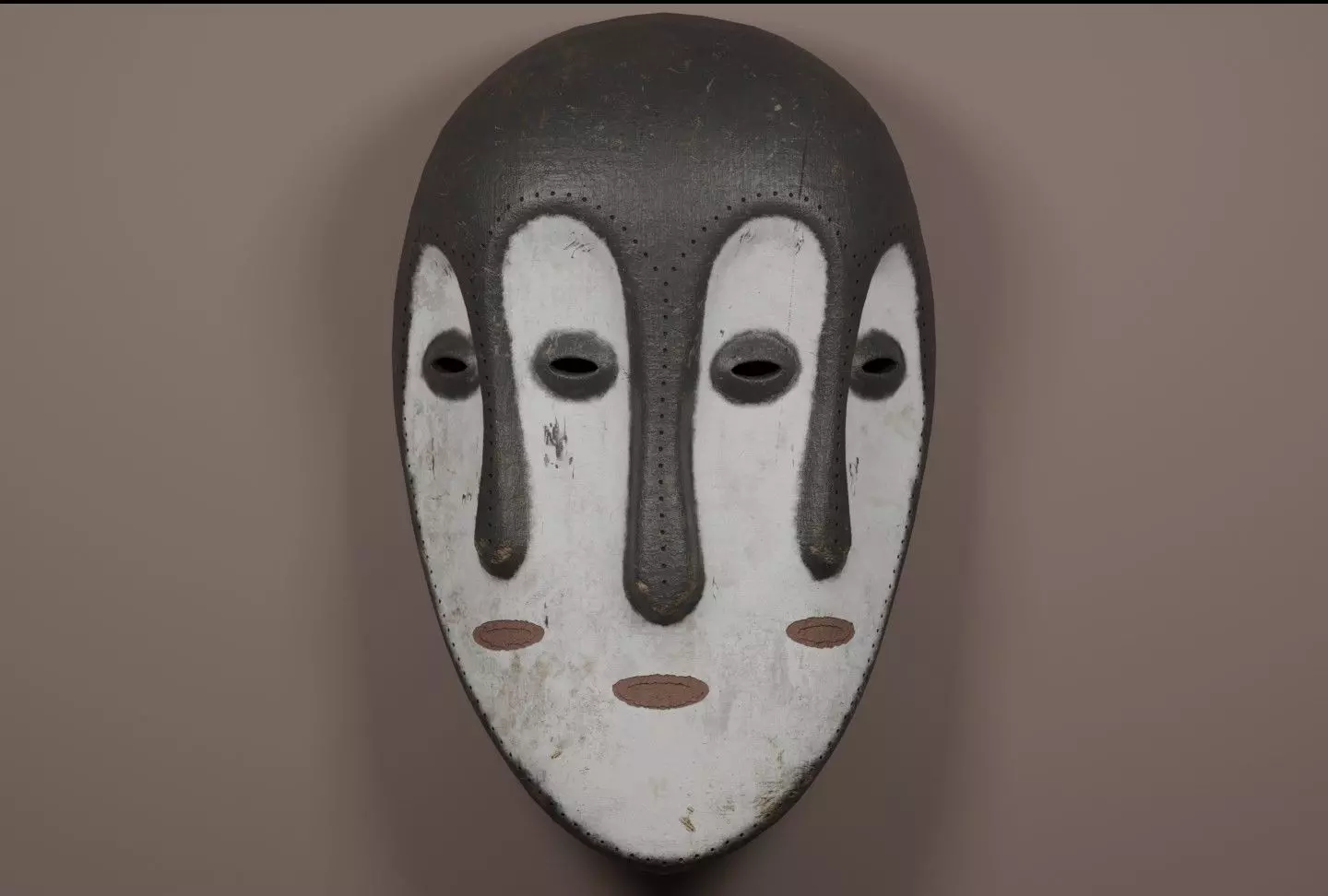 Bwami African mask 3D model