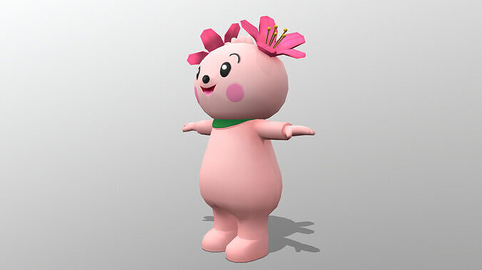 chr046-kimi Low-poly 3D model