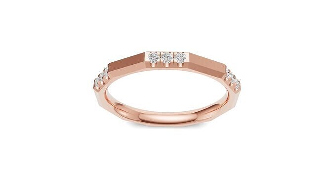 Geometric Diamond Band Uniq 3D print model
