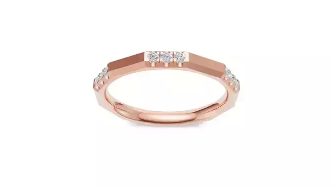 Geometric Diamond Band Uniq