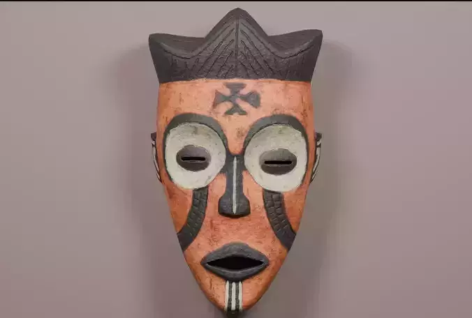 Mwana Pwo African Mask 3D model